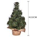 Set 3 Mini Albero di Natale Artificiali 24 cm Abete Verde