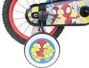 Bicicletta per Bambini 14" Marvel Spidey Freni Caliper e Stabilizzatori in Acciaio Hi-Ten Azzurro