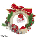 Ghirlanda Ornamento 25x25 cm dietroporta tondo