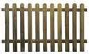 Steccato Recinzione da Giardino con Tavoletta 180x100 cm in Legno