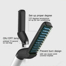 Piastra Spazzola 2 in 1 per Barba e Capelli