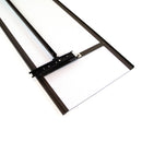 Specchio Estraibile per Armadio 34x100 cm Emuca Moka