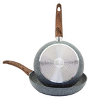 Set 2 Padelle 24-28 cm in Alluminio Forgiato Antiaderente Induzione Collection Gardena Granito