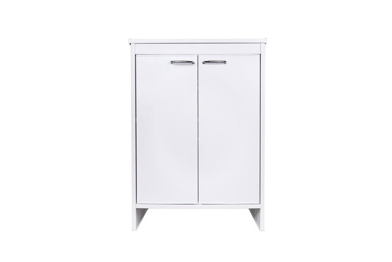 Mobile Lavanderia da Esterno 60x49x84 cm in PVC Bianco 