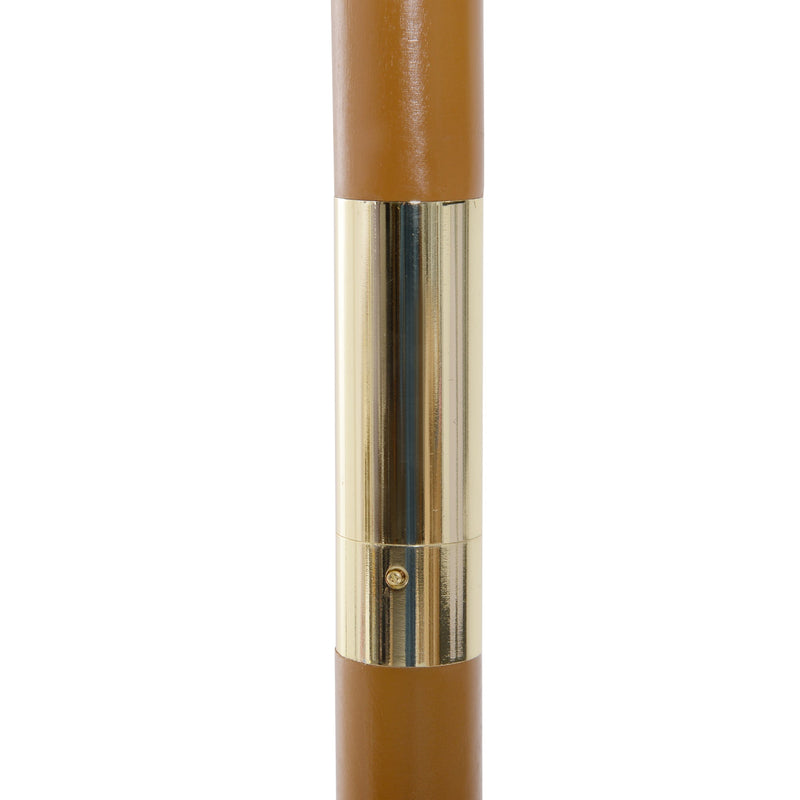 Ombrellone da Giardino con Doppio Tettuccio Ø325x250 cm in Legno di Bambù e Poliestere Crema