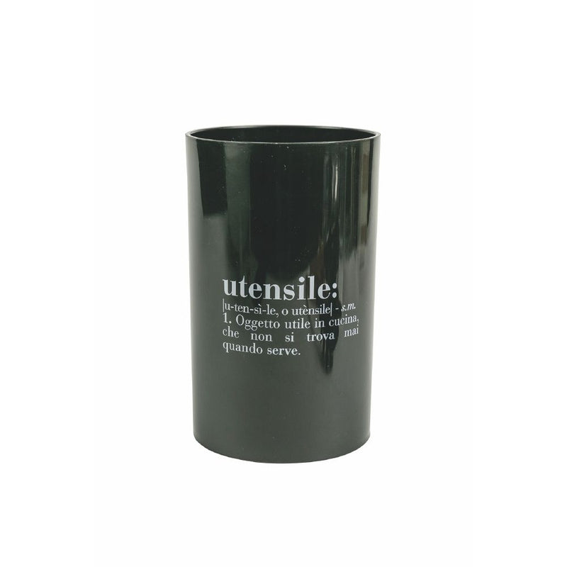 Set Utensili da Cucina 8 Pezzi  in Silicone e Legno VdE Tivoli 1996 Nero