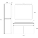 Mobile da Bagno sospeso Bali 06 Maxi Twist Piombo TFT