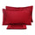 Ensemble de draps doubles dessus et dessous et taies d'oreiller unies Garrini Clarice Bordeaux