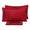 Ensemble de draps doubles dessus et dessous et taies d'oreiller unies Garrini Clarice Bordeaux