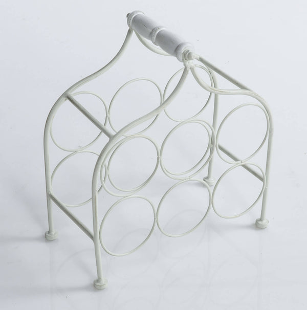 online Portabottiglie 33x17xH36 cm in Metallo Bianco