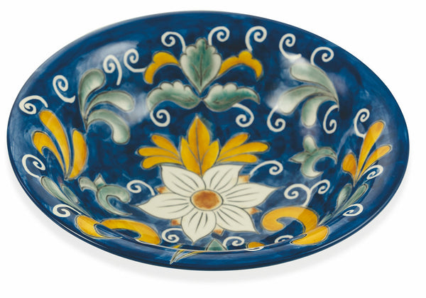 Saladier Ø29x8 cm en Dolomite VdE Tivoli 1996 Bleu Sicilia sconto