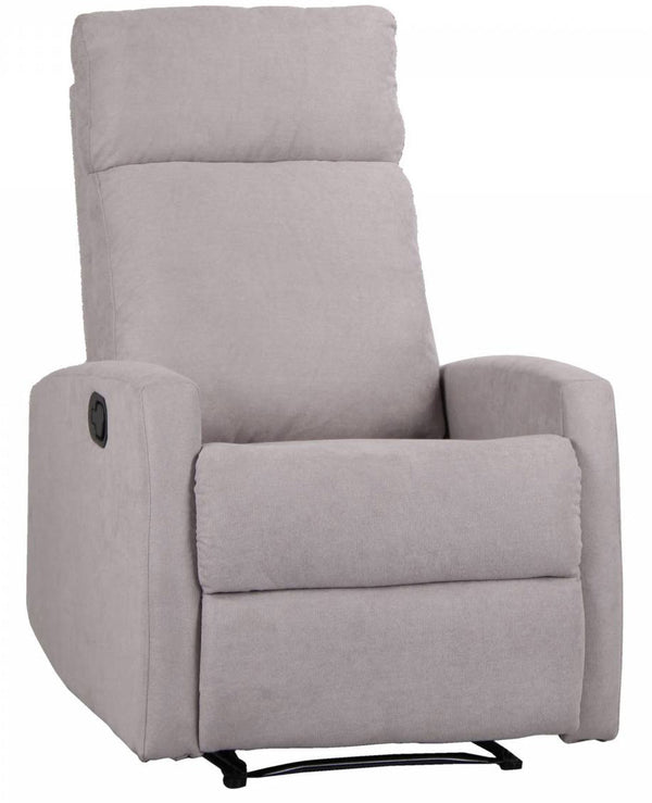 Fauteuil relax manuel en tissu gris prezzo