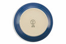 Set 6 Piatti Piani Ø27x3,5 cm in Gres Villa d'Este Home Tivoli Baita 2 Grigio e Blu