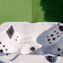 Vasca Monoblocco Drusilla per 3 Persone 218x158x85 cm in Acrilico Color Legno      