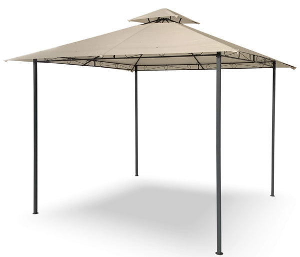 acquista Tonnelle de jardin 3x3 m en Fer Taddei Art Ecru