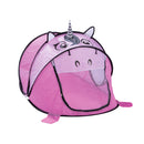Tenda da Gioco per Bambini 183x96x86 cm con Apertura Pop-Up Unicorno Rosa