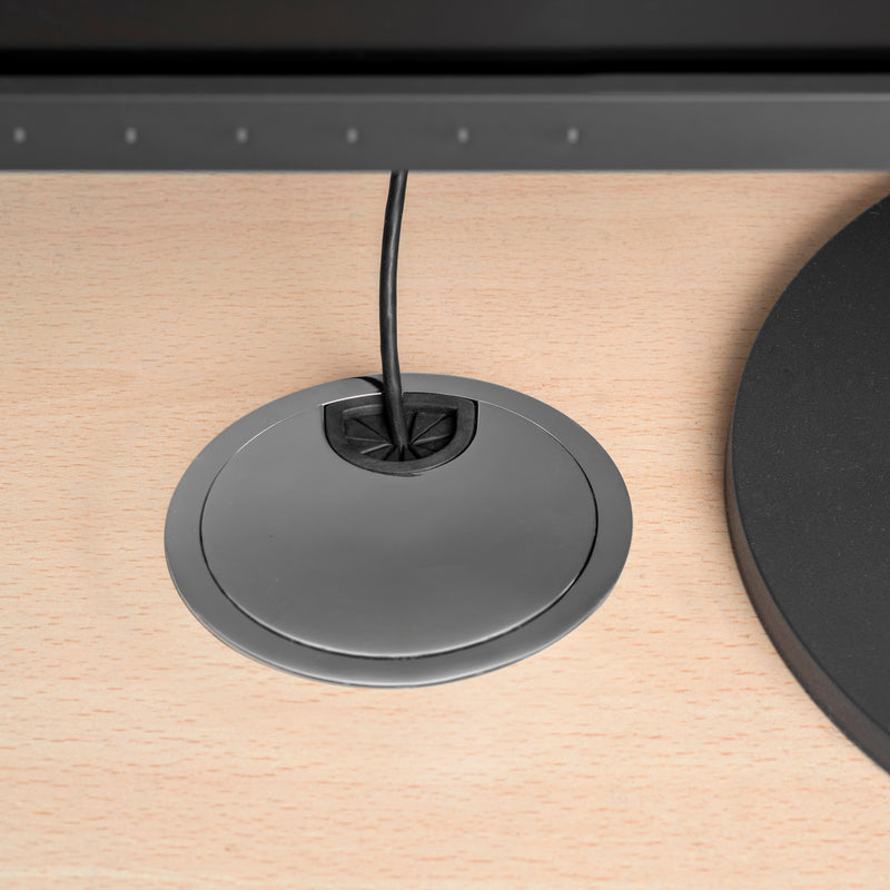 Passacavi Circolare 80 mm a Incasso Zama Cromo 7 Pezzi Emuca