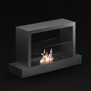 Camino a Bioetanolo da Pavimento 100x30x62,5 cm 2500W 1,5L Roma Nero 