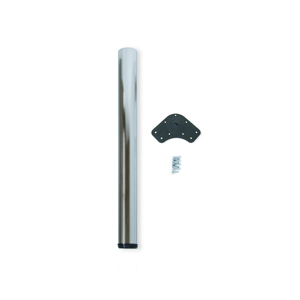 online Emuca Steel Pieds de Table en Acier Nickel Satiné Ø60 mm