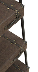 Libreria Travel 86,5x55x181 cm in Ferro e MDF e PU