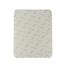 Topper Memory Con Fodera in Poliestere e Canapa Bianco Varie Misure