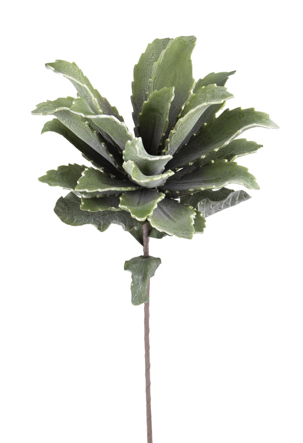 Set 2 fleurs artificielles en mousse de gingembre avec feuilles Hauteur 70 cm Gris prezzo