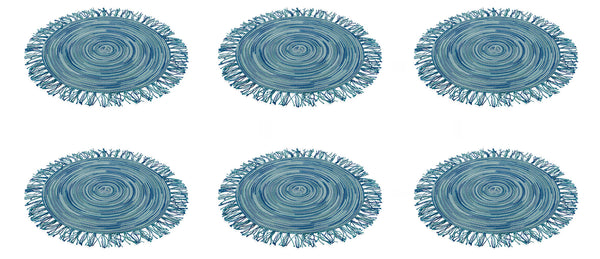 acquista Lot de 6 sets de table Ø46x0,3 cm en polyester VdE Tivoli 1996 Terra