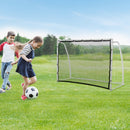 Porta da Calcio Portatile con Rete 180x62x121 cm  Bianca