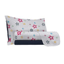 Set Lenzuola con Stampa Sopra Sotto e Federe Superstar Varie Misure