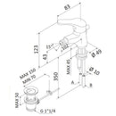 Rubinetto Miscelatore Monocomando Bidet in Ottone Mariani Epic Cromato