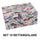 Lot de 10 cartons rectangulaires multicolores