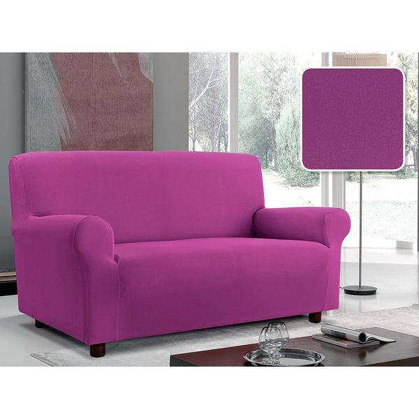 Housse de canapé extensible 1, 2 et 3 places en tissu prune sconto