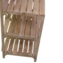 Scaffale Espositore per Piante in Legno 3+2 Ripiani