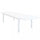 Table Formentera 200/300x100x74 h cm en Aluminium Blanc