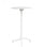 Table haute Vega Ø60x102 h cm en acier blanc