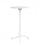 Table haute Vega Ø60x102 h cm en acier blanc