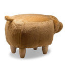 Sgabello Pouf Poggiapiedi per Bambini 65x35x36 cm Orso Bianco Divina Home