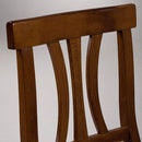 Set 2 Sedie 91x45x43 cm Silvia in legno con seduta in paglia