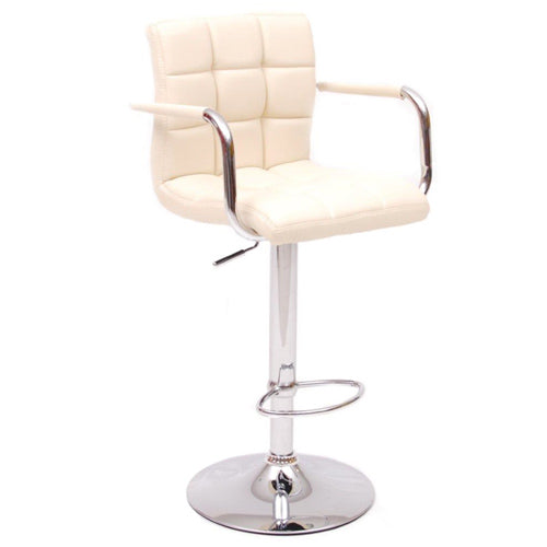 Tabouret de bar crème en simili cuir online