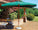 Parasol de Jardin 3x2 m Mât Ø48 mm en Bois Vorghini De Lux Vert