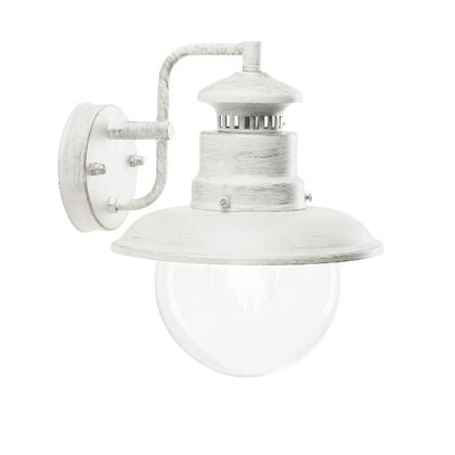 Applique d'extérieur basse E27 en métal sovil blanc et argent prezzo