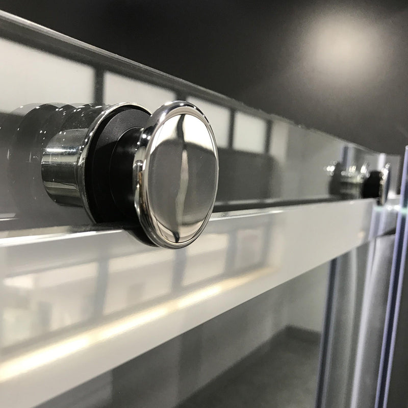 Box Doccia Angolare 1 Anta Scorrevole in Cristallo Trasparente 8mm H195 Bonussi Elise 3.0 Varie Misure