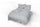 Housse de couette double avec taies d'oreiller imprimées en pur coton Floyd Grey