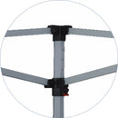 Gazebo da Giardino Pieghevole 3x4,5m in Alluminio e Tessuto Bianco