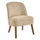 Poltrona Relax in Legno e Tessuto Colore Beige Modello Petty 52x58x71H cm
