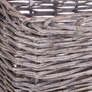 Porta Legna Rettangolare in Vimini Larghezza 55 cm