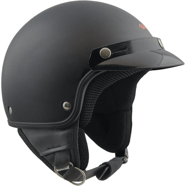 acquista Casque Trottinette Demi-Jet avec Visière en Caoutchouc Noir Ska-P 1 FH Smarty
