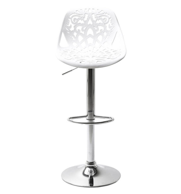 online Tabouret avec vérin à gaz et siège pivotant en polypropylène blanc Vandi