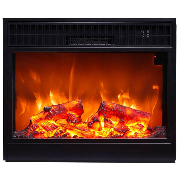 acquista Cheminée Électrique Encastrable Effet Flamme 75x62,5x18 cm 1500W Sined Panarea Noir