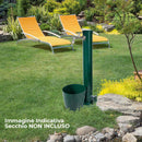 Fontana da Giardino con Doppio Rubinetto Belfer 42/ARRF Rosso